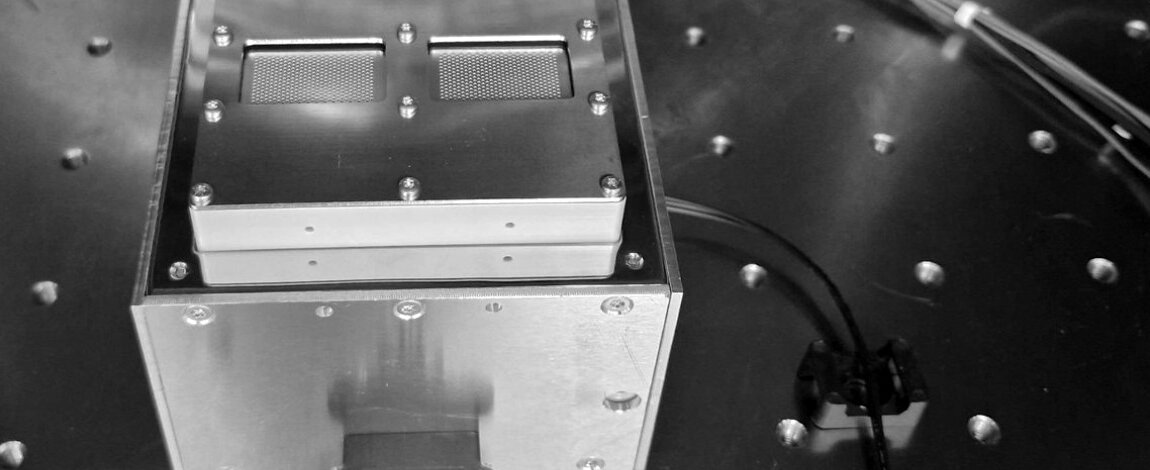 ATHENA NANO inside a vacuum chamber